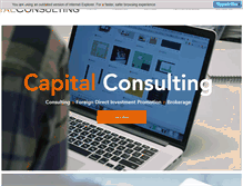 Tablet Screenshot of capital-consulting.net